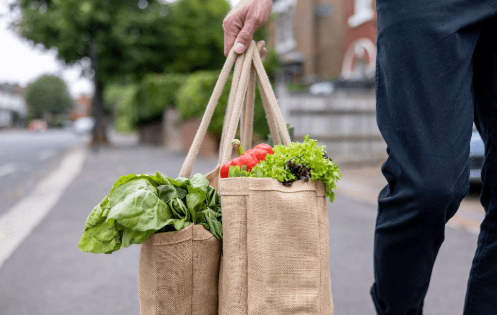 resuable fabric grocery bags